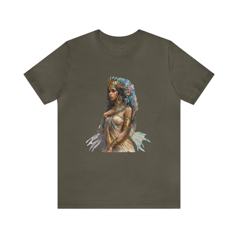 Ancient Egyptian Priestess - Short Sleeve Tee Army